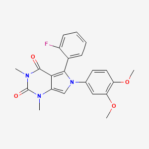 6-(3,4-dimethoxyphenyl)-5-(2-fluorophenyl)-1,3-dimethyl-1H-pyrrolo[3,4-d]pyrimidine-2,4(3H,6H)-dione