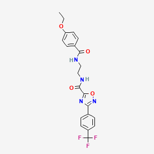 N-(2-{[(4-ethoxyphenyl)carbonyl]amino}ethyl)-3-[4-(trifluoromethyl)phenyl]-1,2,4-oxadiazole-5-carboxamide