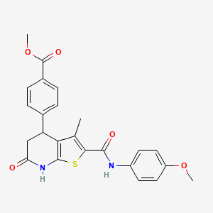 Methyl 4-{2-[(4-methoxyphenyl)carbamoyl]-3-methyl-6-oxo-4,5,6,7-tetrahydrothieno[2,3-b]pyridin-4-yl}benzoate