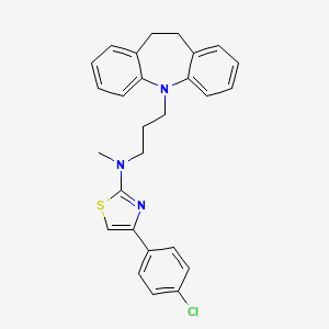 4-(4-chlorophenyl)-N-[3-(10,11-dihydro-5H-dibenzo[b,f]azepin-5-yl)propyl]-N-methyl-1,3-thiazol-2-amine