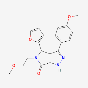 4-(furan-2-yl)-5-(2-methoxyethyl)-3-(4-methoxyphenyl)-4,5-dihydropyrrolo[3,4-c]pyrazol-6(1H)-one