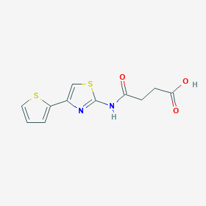 4-Oxo-4-((4-(thiophen-2-yl)thiazol-2-yl)amino)butanoic acid