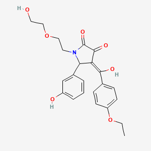 4-[(4-ethoxyphenyl)carbonyl]-3-hydroxy-1-[2-(2-hydroxyethoxy)ethyl]-5-(3-hydroxyphenyl)-1,5-dihydro-2H-pyrrol-2-one