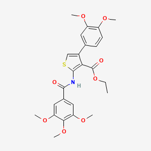 Ethyl 4-(3,4-dimethoxyphenyl)-2-{[(3,4,5-trimethoxyphenyl)carbonyl]amino}thiophene-3-carboxylate