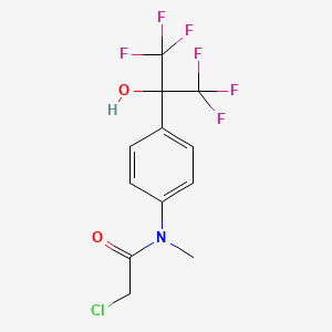 2-chloro-N-[4-(1,1,1,3,3,3-hexafluoro-2-hydroxypropan-2-yl)phenyl]-N-methylacetamide