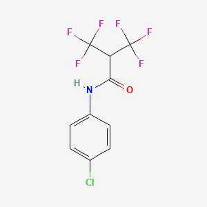 N-(4-chlorophenyl)-3,3,3-trifluoro-2-(trifluoromethyl)propanamide