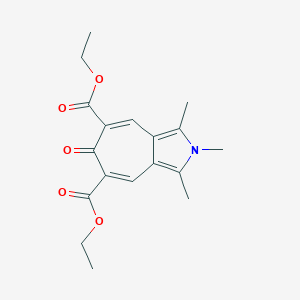 Diethyl 1,2,3-trimethyl-6-oxo-2,6-dihydrocyclohepta[c]pyrrole-5,7-dicarboxylate