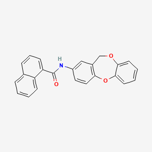 molecular formula C24H17NO3 B11479309 N-11H-dibenzo[b,e][1,4]dioxepin-2-yl-1-naphthamide 