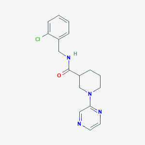 N-(2-chlorobenzyl)-1-(pyrazin-2-yl)piperidine-3-carboxamide