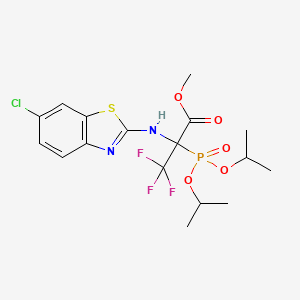 methyl 2-[bis(propan-2-yloxy)phosphoryl]-N-(6-chloro-1,3-benzothiazol-2-yl)-3,3,3-trifluoroalaninate