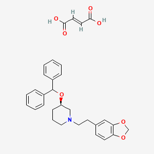 molecular formula C27H29NO3.C4H4O4 B1147935 Zamifenacin fumarate CAS No. 127308-98-9