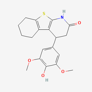 4-(4-hydroxy-3,5-dimethoxyphenyl)-3,4,5,6,7,8-hexahydro[1]benzothieno[2,3-b]pyridin-2(1H)-one