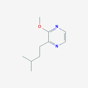molecular formula C10H16N2O B1147937 Pyrazine, 2-isopentyl-3-methoxy CAS No. 32737-13-6