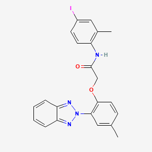 2-[2-(2H-benzotriazol-2-yl)-4-methylphenoxy]-N-(4-iodo-2-methylphenyl)acetamide