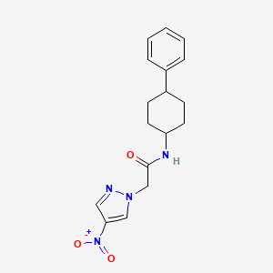 2-(4-nitro-1H-pyrazol-1-yl)-N-(4-phenylcyclohexyl)acetamide