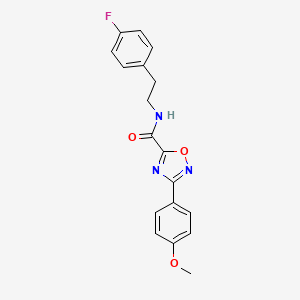 N-[2-(4-fluorophenyl)ethyl]-3-(4-methoxyphenyl)-1,2,4-oxadiazole-5-carboxamide