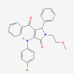 3-[(4-bromophenyl)amino]-1-(2-methoxyethyl)-5-phenyl-4-(phenylcarbonyl)-1,5-dihydro-2H-pyrrol-2-one