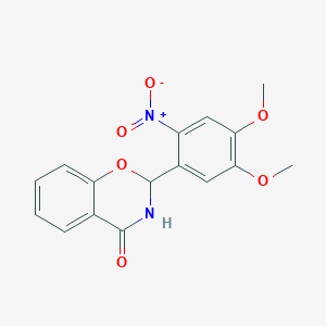 2-(4,5-dimethoxy-2-nitrophenyl)-2,3-dihydro-4H-1,3-benzoxazin-4-one