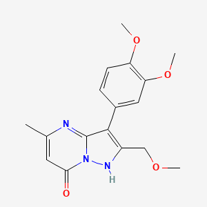 3-(3,4-dimethoxyphenyl)-2-(methoxymethyl)-5-methylpyrazolo[1,5-a]pyrimidin-7(4H)-one