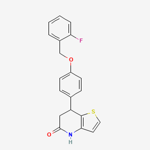 7-{4-[(2-fluorobenzyl)oxy]phenyl}-6,7-dihydrothieno[3,2-b]pyridin-5(4H)-one