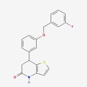 7-{3-[(3-fluorobenzyl)oxy]phenyl}-6,7-dihydrothieno[3,2-b]pyridin-5(4H)-one