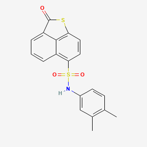 molecular formula C19H15NO3S2 B11479479 N-(3,4-dimethylphenyl)-2-oxo-2H-naphtho[1,8-bc]thiophene-6-sulfonamide 