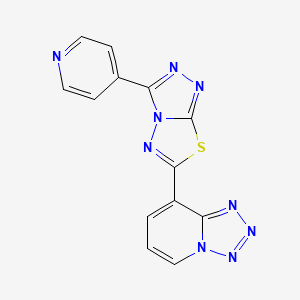 8-[3-(Pyridin-4-yl)[1,2,4]triazolo[3,4-b][1,3,4]thiadiazol-6-yl]tetrazolo[1,5-a]pyridine