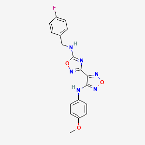 N-(4-fluorobenzyl)-3-{4-[(4-methoxyphenyl)amino]-1,2,5-oxadiazol-3-yl}-1,2,4-oxadiazol-5-amine