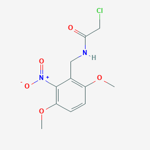 2-chloro-N-(3,6-dimethoxy-2-nitrobenzyl)acetamide