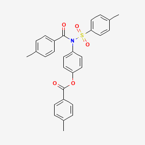 4-{[(4-Methylphenyl)carbonyl][(4-methylphenyl)sulfonyl]amino}phenyl 4-methylbenzoate