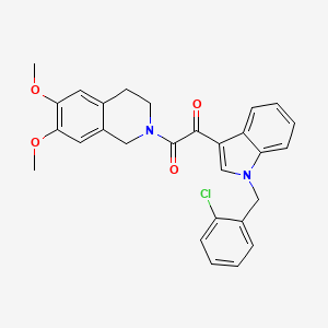 1-[1-(2-chlorobenzyl)-1H-indol-3-yl]-2-(6,7-dimethoxy-3,4-dihydroisoquinolin-2(1H)-yl)ethane-1,2-dione