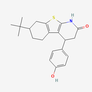 7-(tert-butyl)-4-(4-hydroxyphenyl)-3,4,5,6,7,8-hexahydro[1]benzothieno[2,3-b]pyridin-2(1H)-one