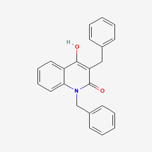 molecular formula C23H19NO2 B11479746 1,3-dibenzyl-4-hydroxyquinolin-2(1H)-one 