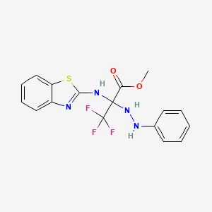 methyl N-1,3-benzothiazol-2-yl-3,3,3-trifluoro-2-(2-phenylhydrazinyl)alaninate