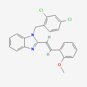 1-(2,4-dichlorobenzyl)-2-[(E)-2-(2-methoxyphenyl)ethenyl]-1H-benzimidazole