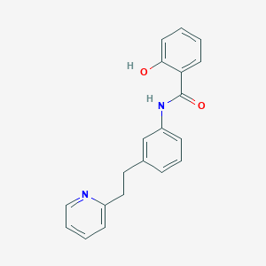 molecular formula C20H18N2O2 B11479806 2-hydroxy-N-{3-[2-(pyridin-2-yl)ethyl]phenyl}benzamide 