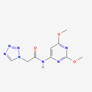 1H-1,2,3,4-Tetrazole-1-acetamide, N-(2,6-dimethoxy-4-pyrimidinyl)-