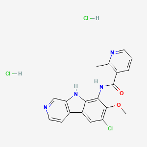 molecular formula C19H15ClN4O2.2HCl B1147984 ML 120B dihydrochloride CAS No. 1782573-78-7