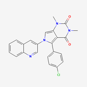 5-(4-chlorophenyl)-1,3-dimethyl-6-(quinolin-3-yl)-1H-pyrrolo[3,4-d]pyrimidine-2,4(3H,6H)-dione