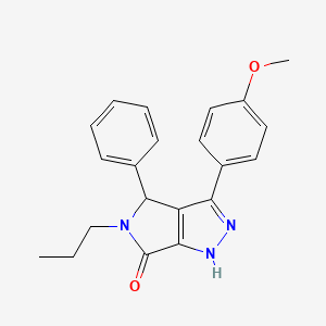 3-(4-methoxyphenyl)-4-phenyl-5-propyl-4,5-dihydropyrrolo[3,4-c]pyrazol-6(1H)-one