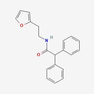 molecular formula C20H19NO2 B11479911 N-[2-(furan-2-yl)ethyl]-2,2-diphenylacetamide 