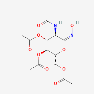molecular formula C14H20N2O9 B1147992 2-Acetamido-3,4,6-tri-O-acetyl-2-deoxy-D-glucohydroximo-1,5-lactone CAS No. 132152-78-4