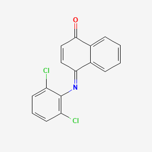 molecular formula C16H9Cl2NO B11479925 (4E)-4-[(2,6-dichlorophenyl)imino]naphthalen-1(4H)-one 