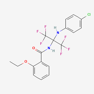 N-{2-[(4-chlorophenyl)amino]-1,1,1,3,3,3-hexafluoropropan-2-yl}-2-ethoxybenzamide