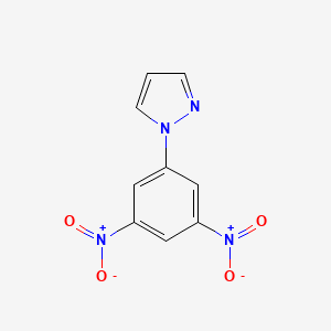 molecular formula C9H6N4O4 B11479954 1-(3,5-dinitrophenyl)-1H-pyrazole 