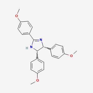 molecular formula C24H24N2O3 B11479957 (4R,5S)-2,4,5-tris(4-methoxyphenyl)-4,5-dihydro-1H-imidazole 