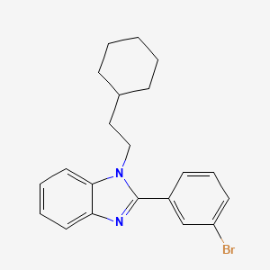 2-(3-bromophenyl)-1-(2-cyclohexylethyl)-1H-benzimidazole