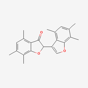 4,4',6,6',7,7'-hexamethyl-2,3'-bi-1-benzofuran-3(2H)-one