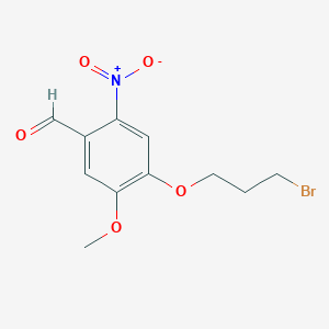 4-(3-Bromopropoxy)-5-methoxy-2-nitrobenzaldehyde