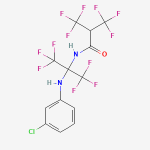 N-{2-[(3-chlorophenyl)amino]-1,1,1,3,3,3-hexafluoropropan-2-yl}-3,3,3-trifluoro-2-(trifluoromethyl)propanamide